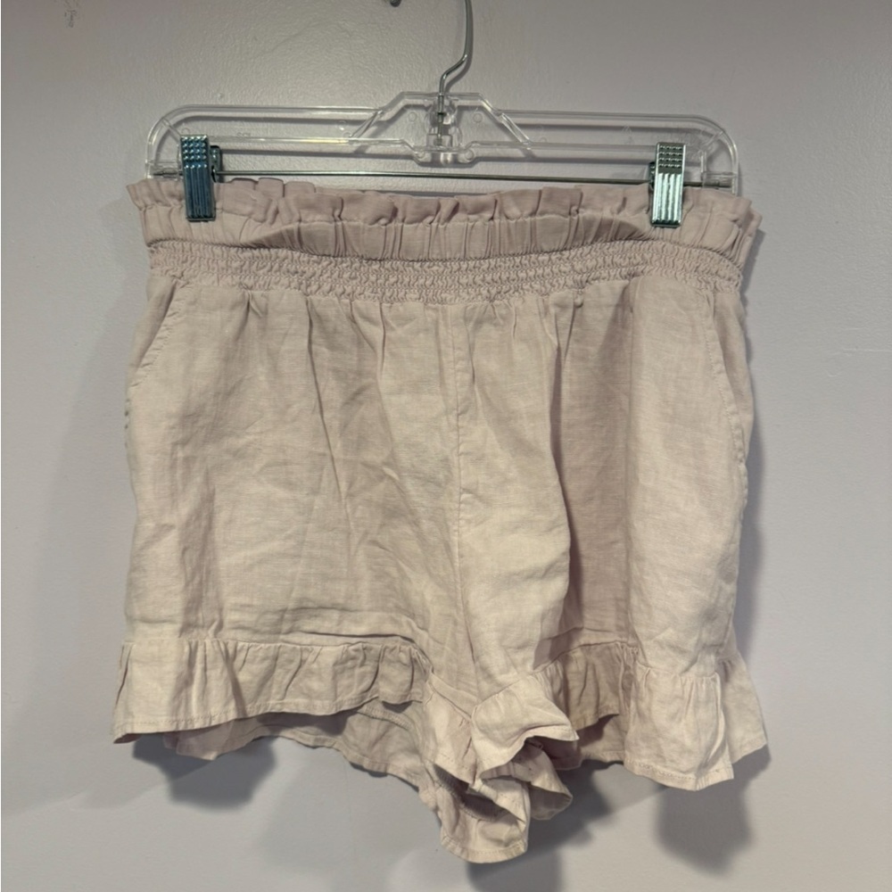 Light‎ purple ruffle aerie shorts